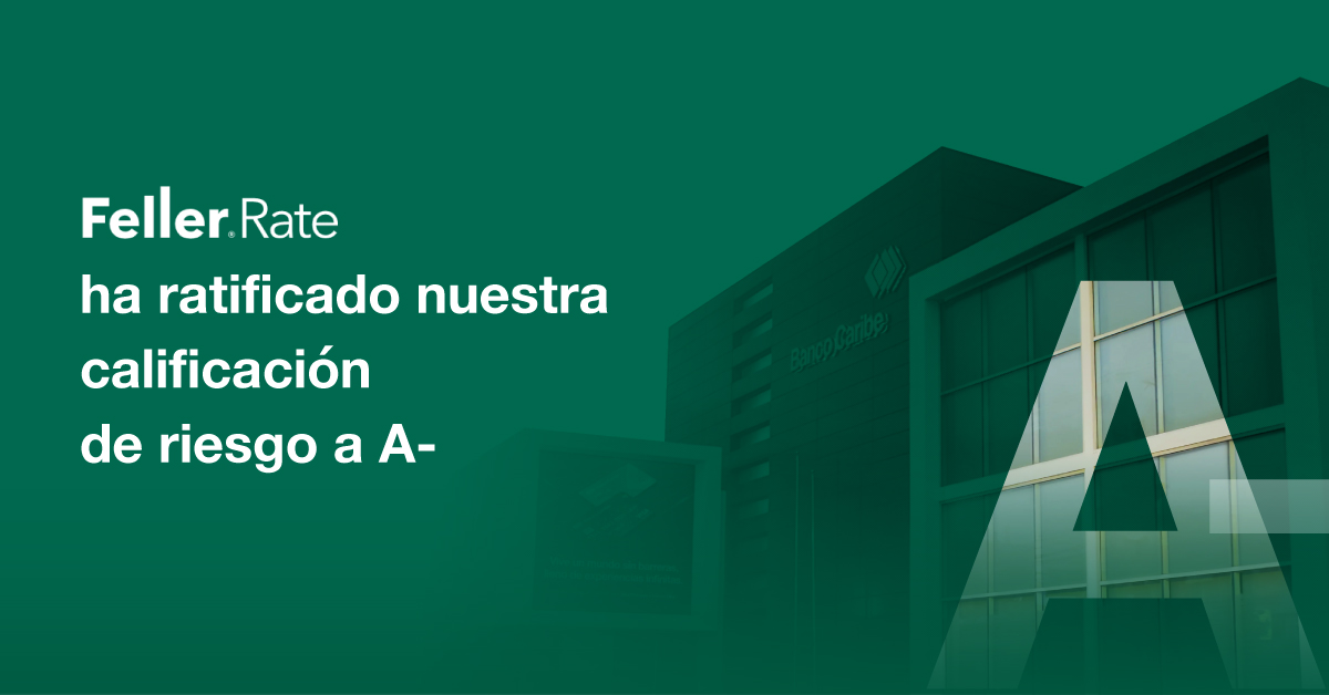 Imagen Feller Rate ratifica a Banco Caribe calificación de riesgo A-, con perspectivas Estables